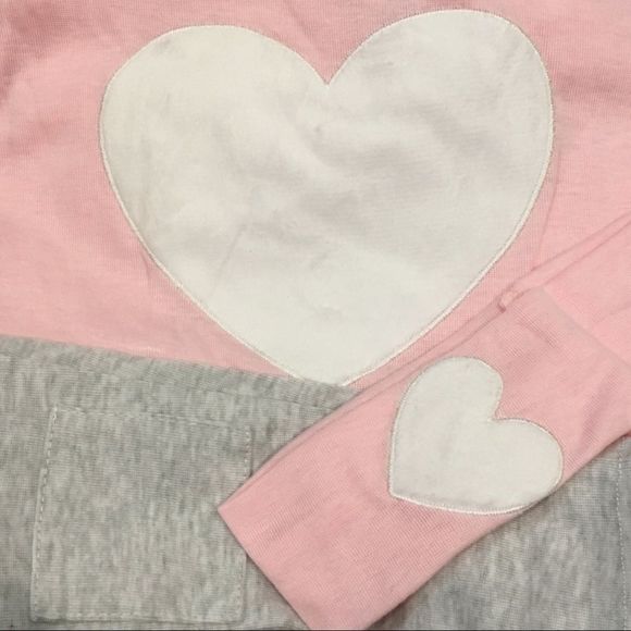 Pink Valentine White Puffy Heart 3 Piece Set - Top Leggings & Headband Set - Picture 3 of 10